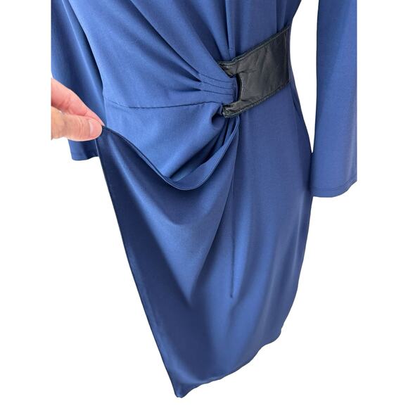 IRIS SETLAKWE Dress Womens Medium Navy Blue Career Modern Classic Minimalist - Picture 7 of 11